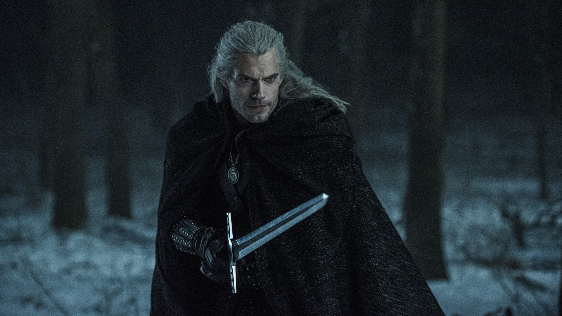 Henry Cavill como Geralt em The Witcher (Reprodução / Netflix)