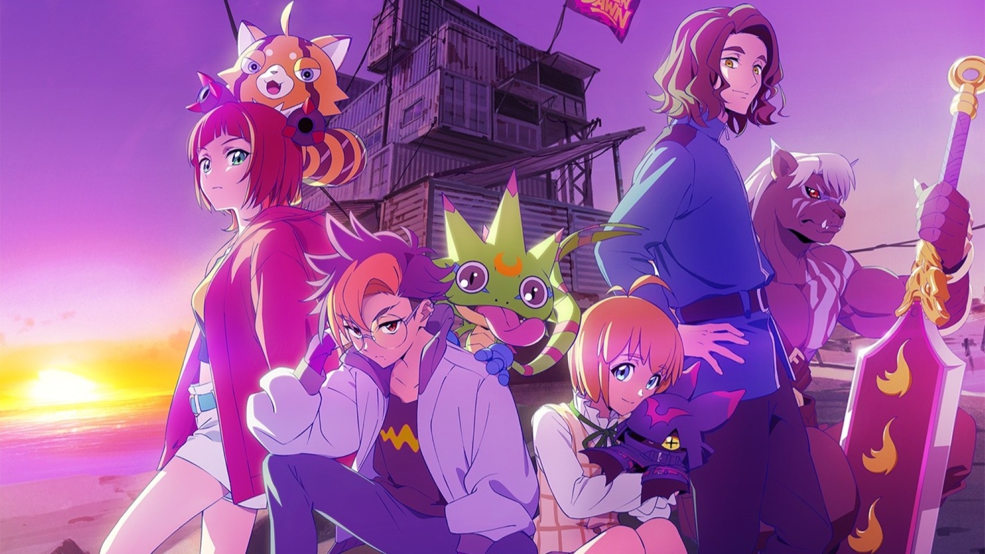 Protagonistas de Digimon Beatbreak (Divulgação / Toei Animation)