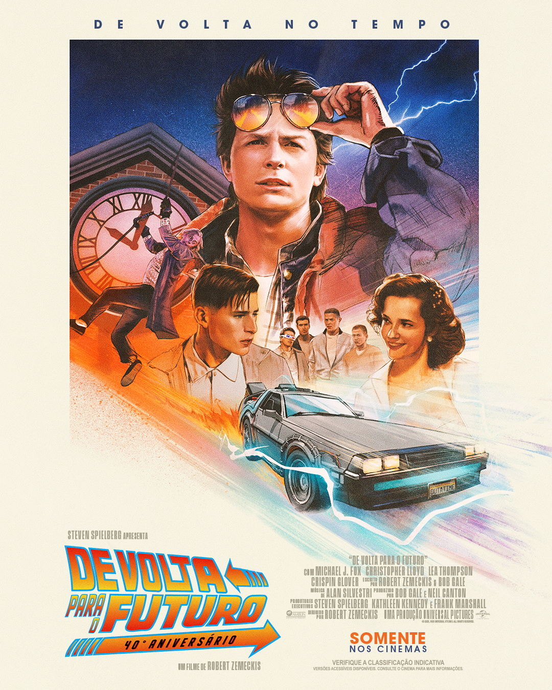 Pôster comemorativo de De Volta para o Futuro (Divulgação / Universal Pictures)