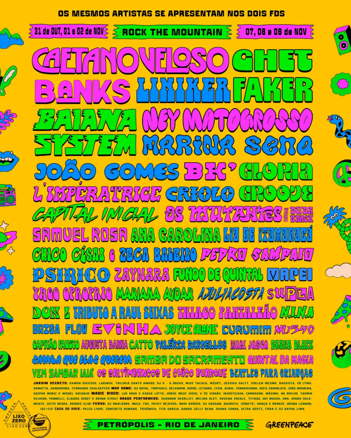 Rock the Mountain 2025 terá seis dias