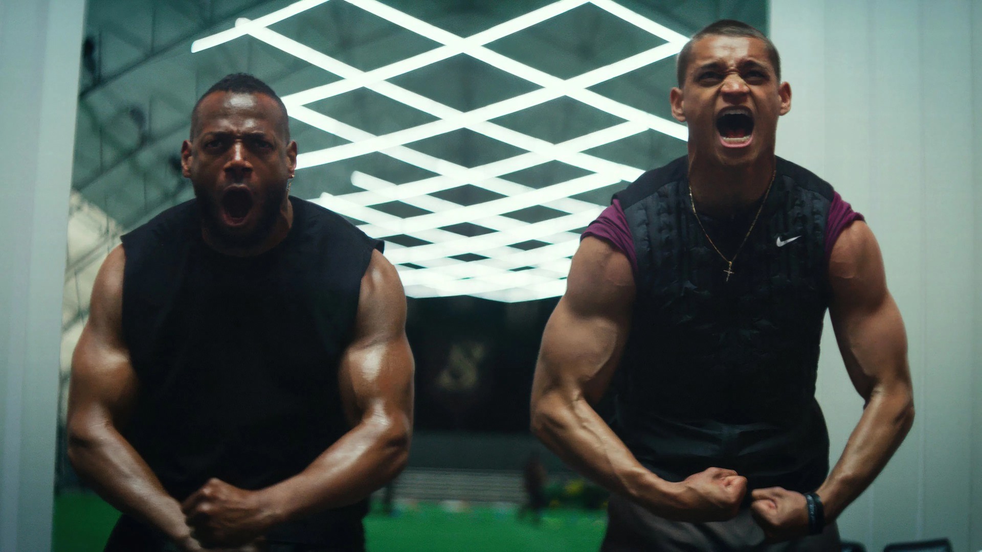 Marlon Wayans como Isaiah e Tyriq Withers como Cam em GOAT (Reprodução / Universal Pictures)
