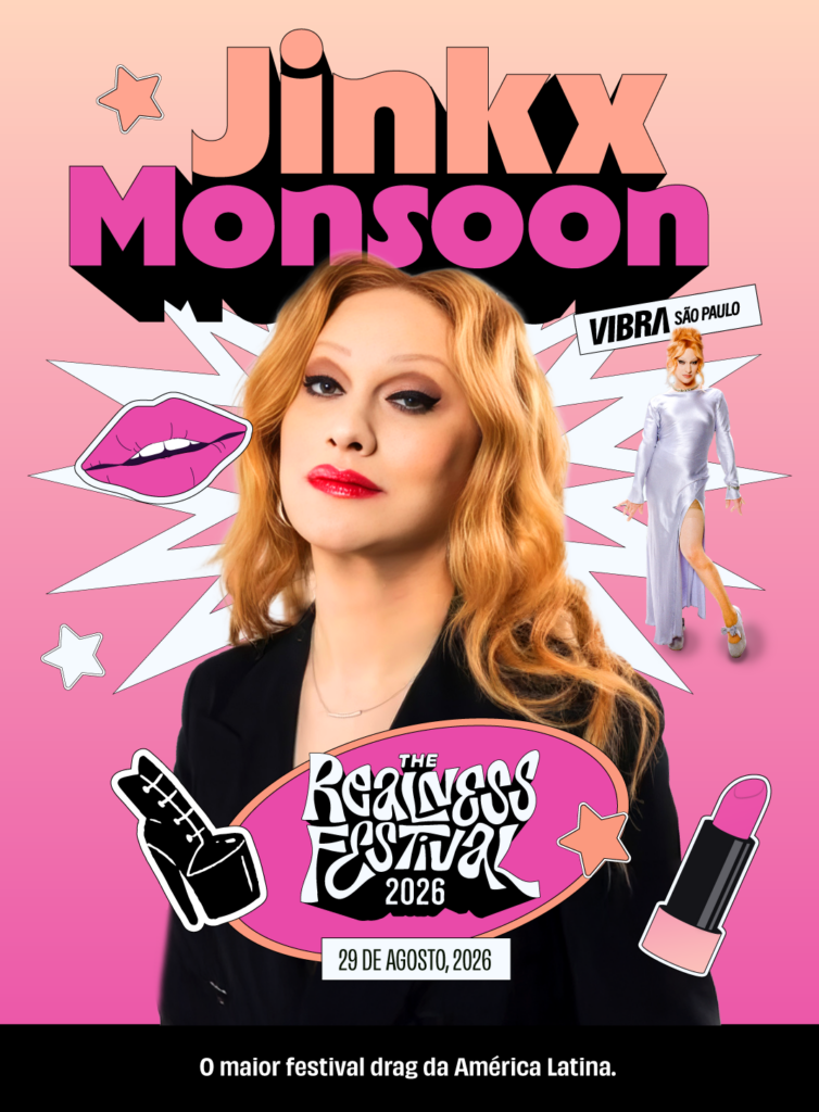 The Realness Festival confirma Jinkx Monsoon como atração principal da edição 2026