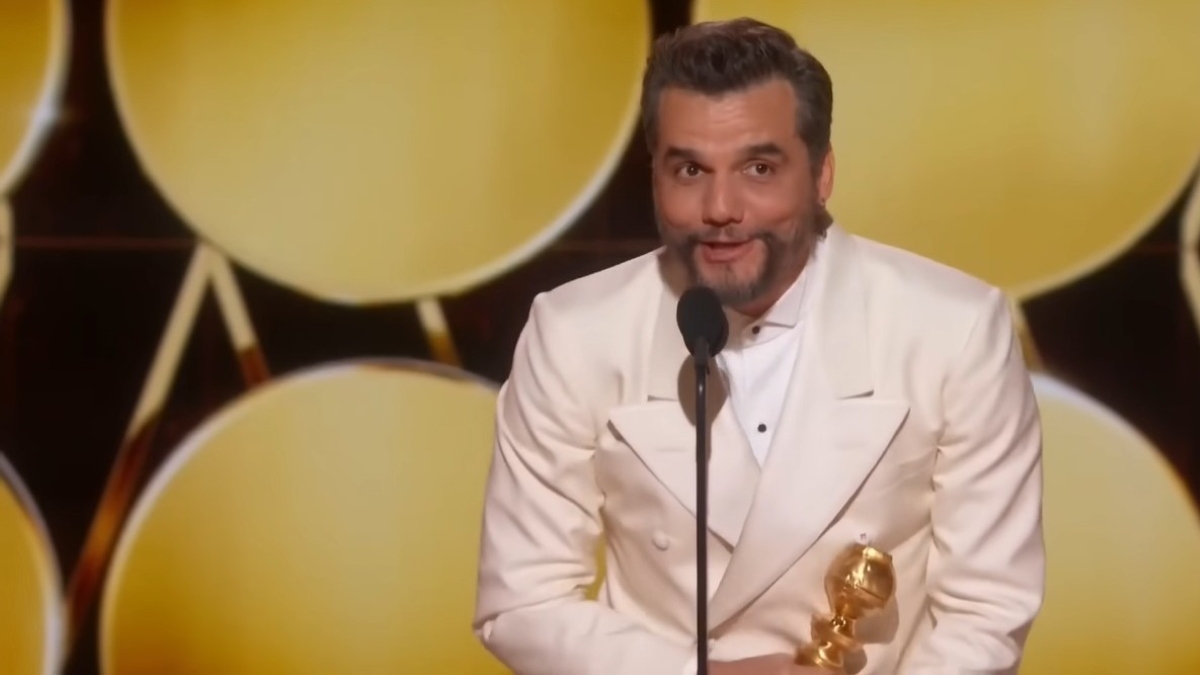 Wagner Moura no Globo de Ouro (Reprodução: TV Globo/YouTube)