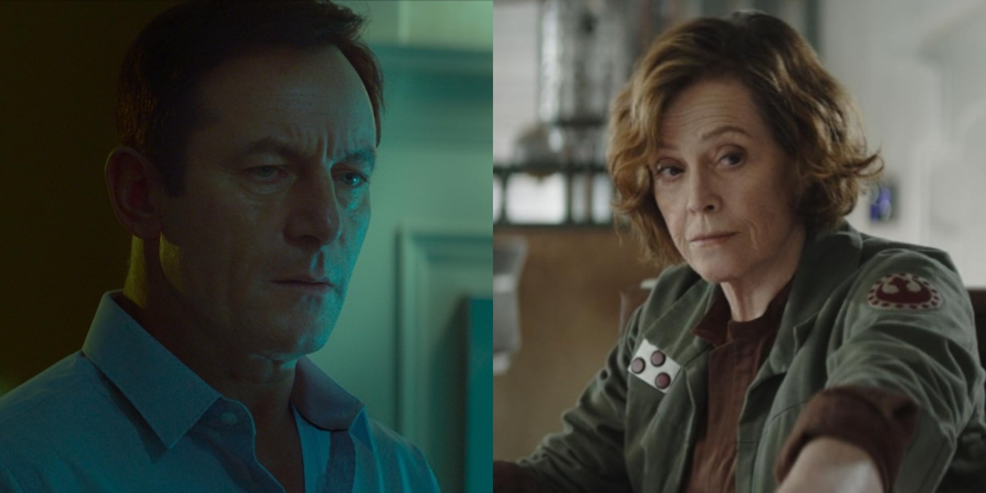 Jason Isaacs e Sigourney Weaver (Reprodução / IMDb)