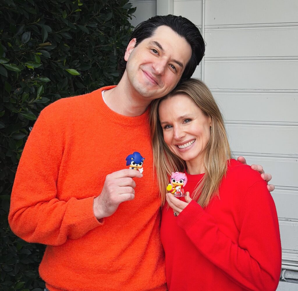 Ben Schwartz e Kristen Bell (Reprodução/Instagram)