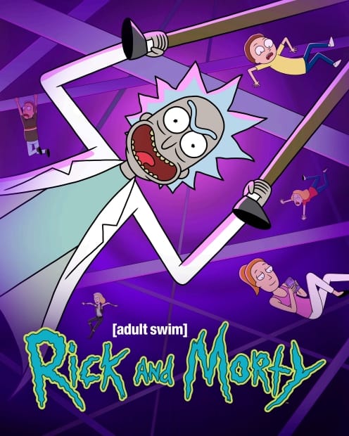 Postar oficial da nona temporada de Rick and Morty