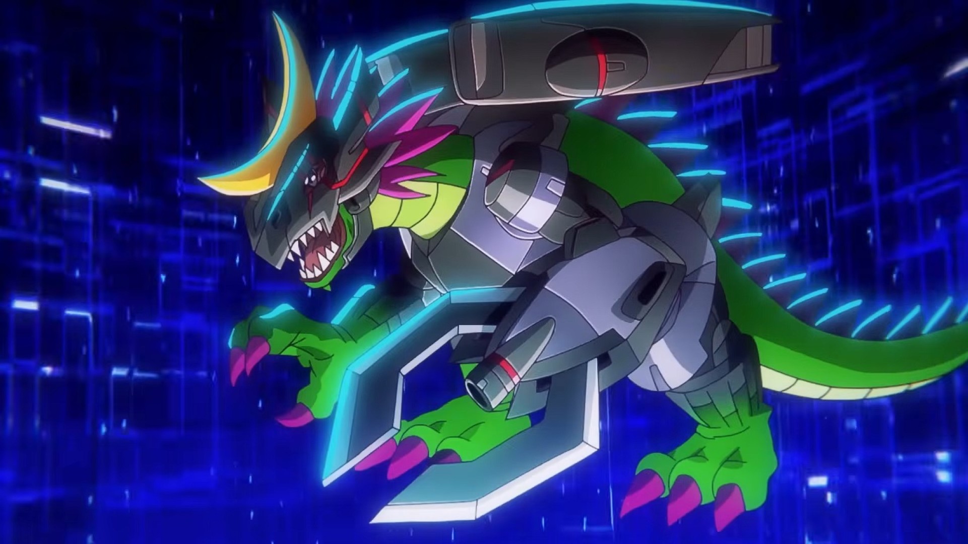 Monarchlizamon em Digimon Beatbreak (Reprodução/YouTube)