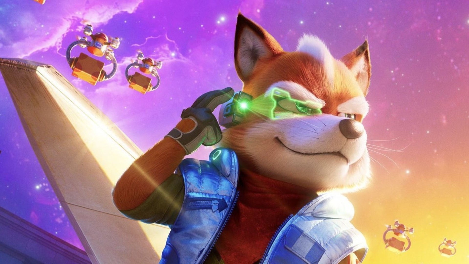 Fox McCloud em Super Mario Galaxy: O Filme (Divulgação/Universal Pictures)