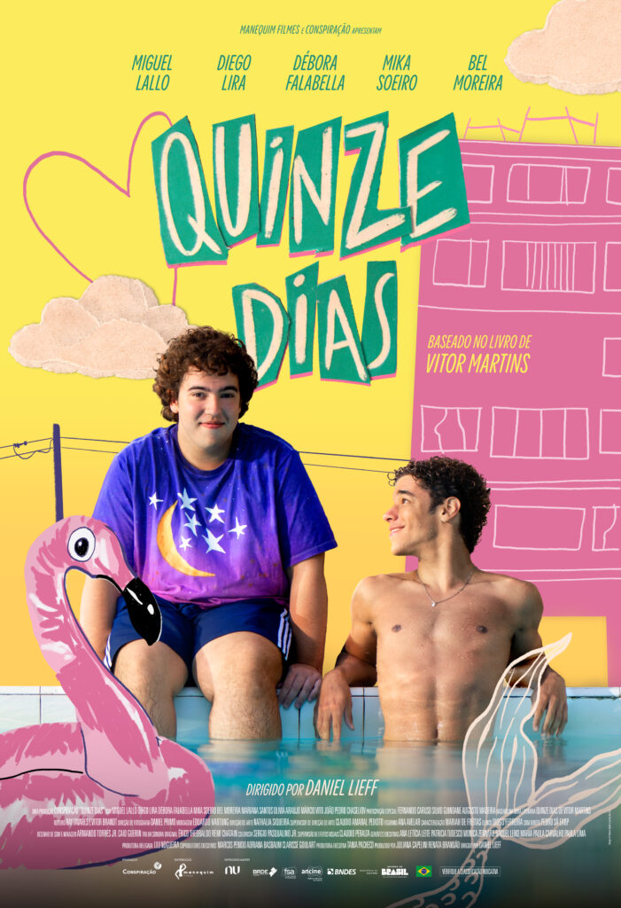 Cartaz oficial de Quinze dias, filme baseado no livro de Victor Martins