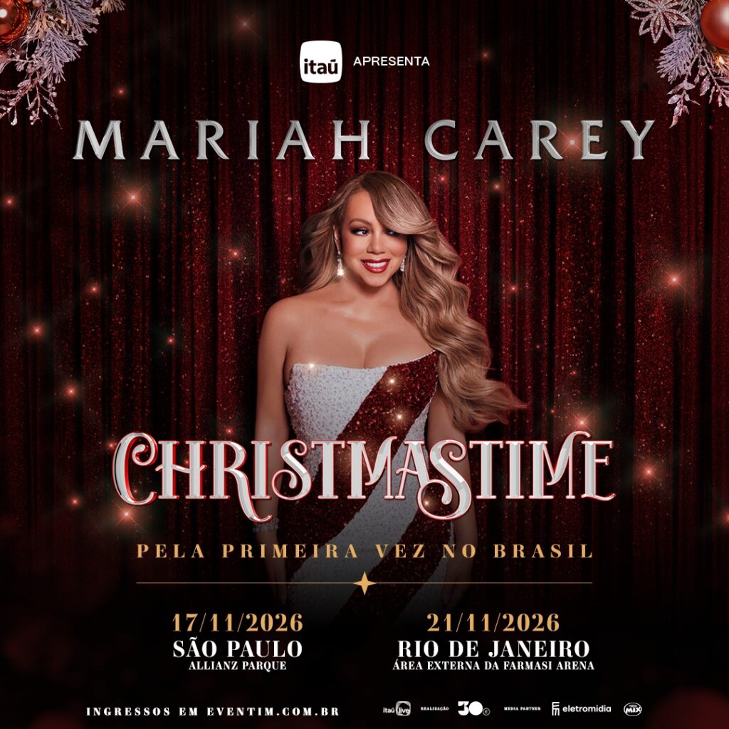 Arte oficial do show de Mariah Carey no Brasil