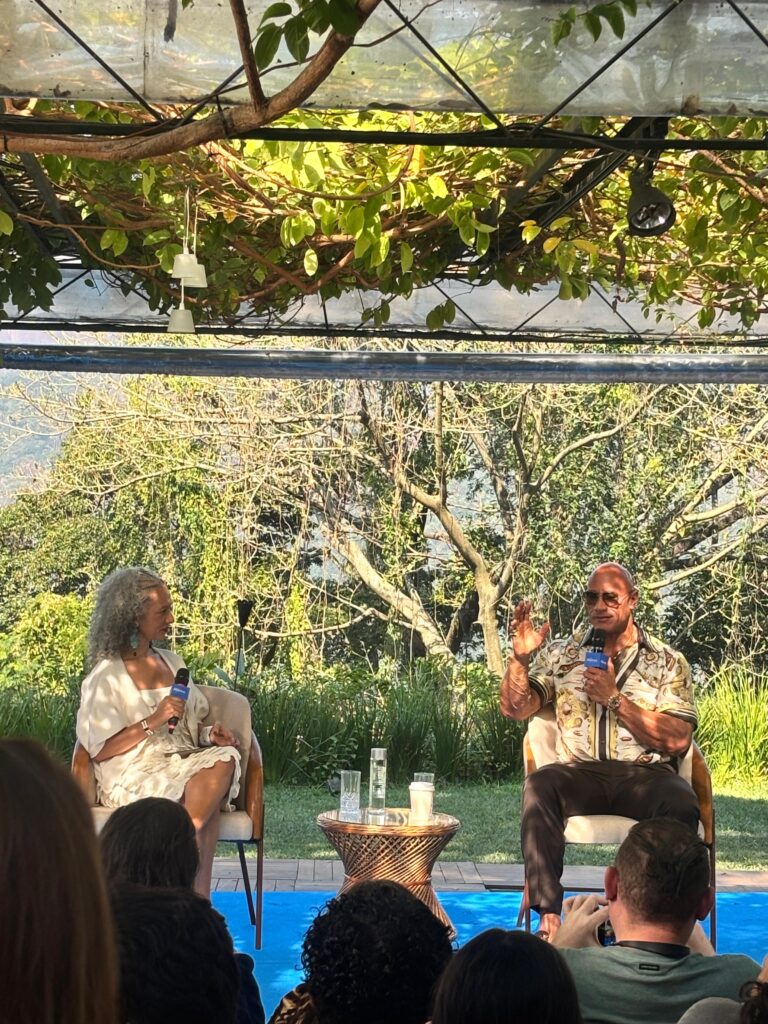 The Rock em coletiva de imprensa de Moana