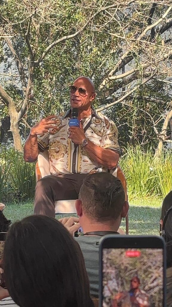 The Rock em coletiva de imprensa de Moana
