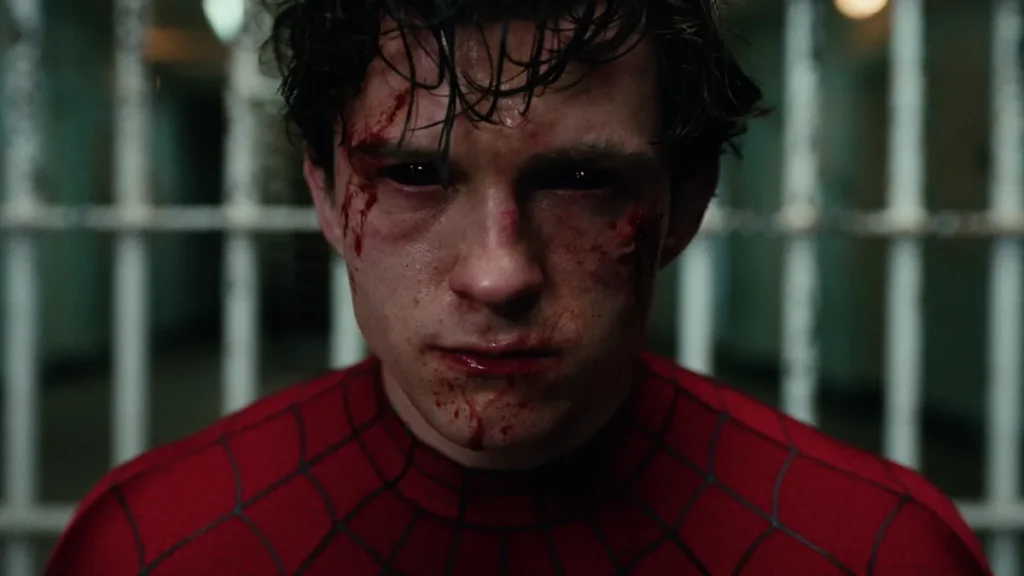 Tom Holland em cena de Homem Aranha: Um Novo Dia