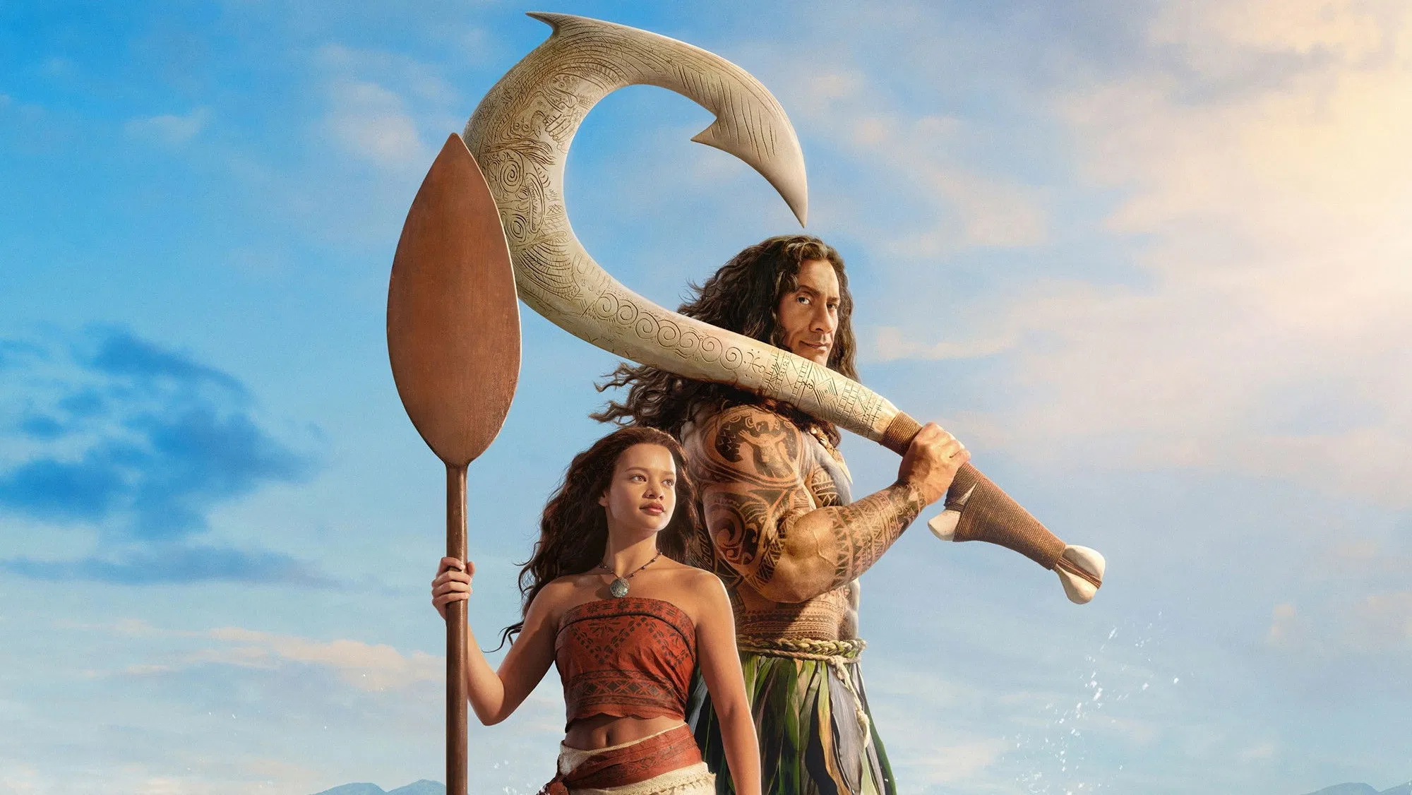 Arte promocional do novo live-action de Moana